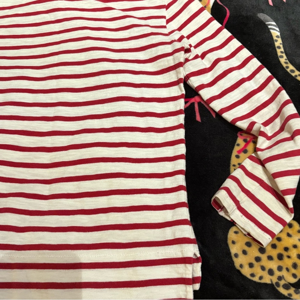 J.Crew Red & White Striped Long Sleeve Top - Picture 10 of 10